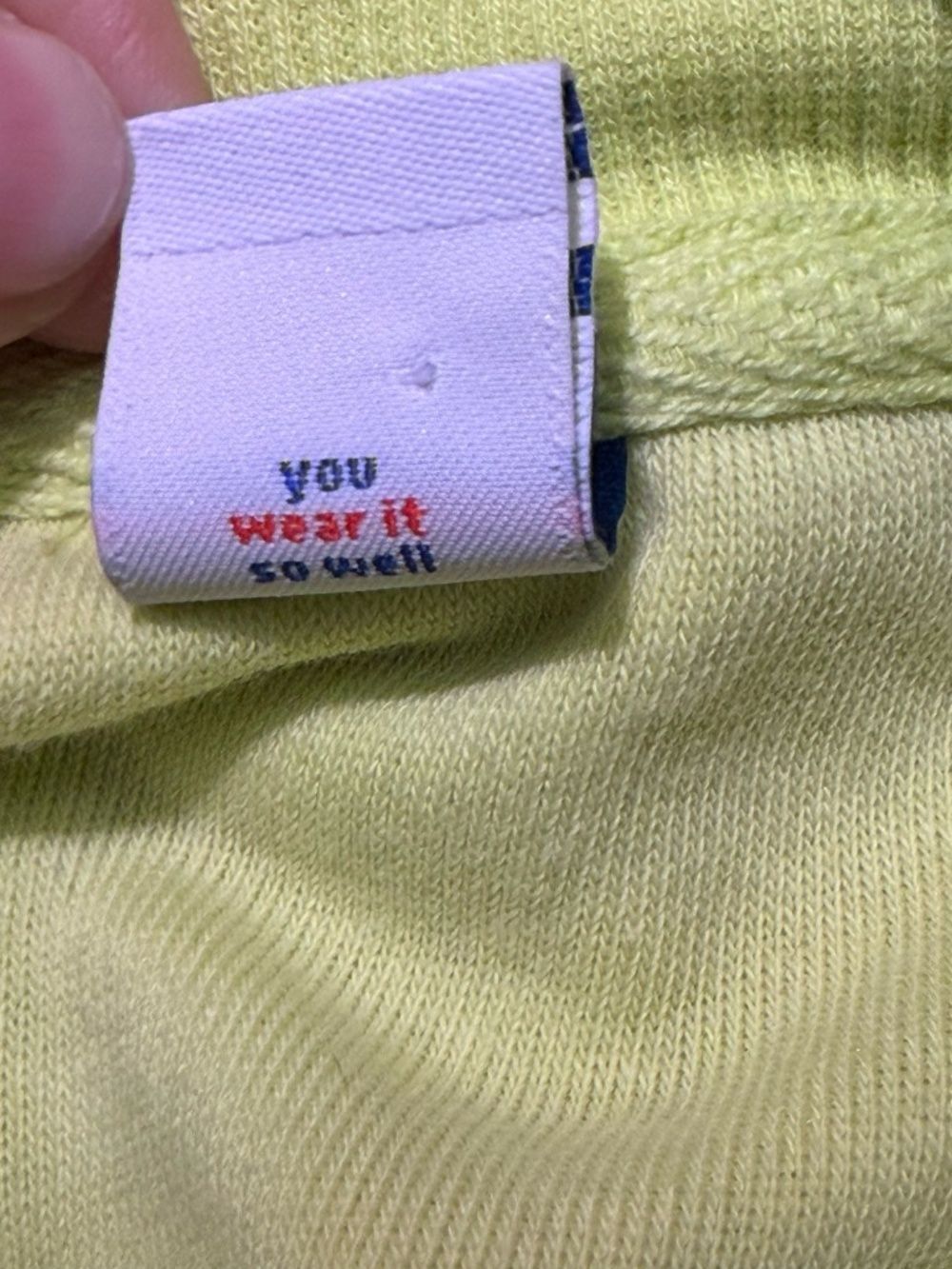 Neon Green Crewneck Jumper Sweatshirt Medium Tall Y2K Sporty Athleisure Dopamine - Picture 3 of 13